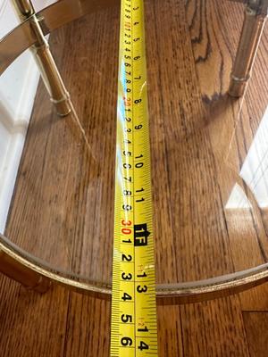 Mid Century Modern Round Accent Table (See Details)