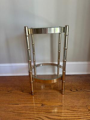 Mid Century Modern Round Accent Table (See Details)
