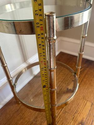 Mid Century Modern Round Accent Table (See Details)