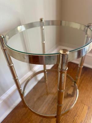 Mid Century Modern Round Accent Table (See Details)