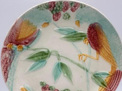 MAJOLICA Plate of Birds