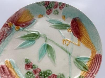 MAJOLICA Plate of Birds