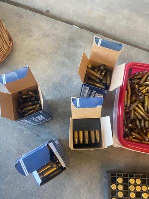 BIG BOX OF BRASS SHELLS FOR RELOADS