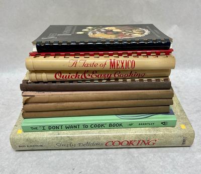 Vintage Cookbook Lot - Sweet Inspiration, Sourdough, Mexican, Sunset Magazine Originals, etc