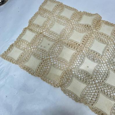Lot 2 - Vintage Crocheted or Tatted Handmade Table Runner Country Cottage Decor