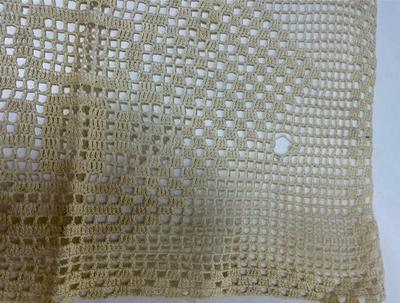 Lot 8 - Vintage Crocheted rectangular and star shaped doilies Country Cottage Decor