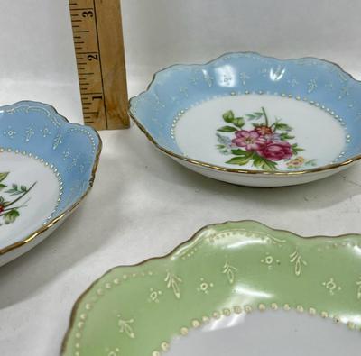 Set of 4 Vintage HHB Japan Hand Decorated Bone China Bowls