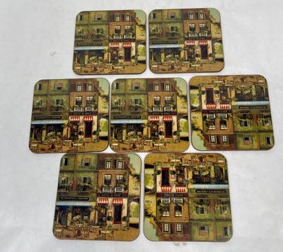 Vintage Pimpernel Parisian Scenes Coasters set of 7