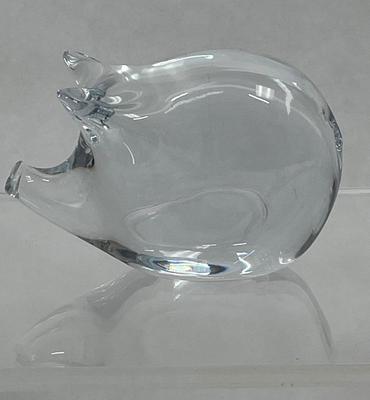 Murano Glass Pig Figurine