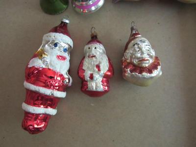 Lot of Antique/Vintage Glass Christmas Ornaments