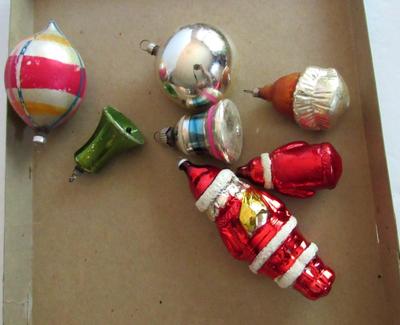 Lot of Antique/Vintage Glass Christmas Ornaments