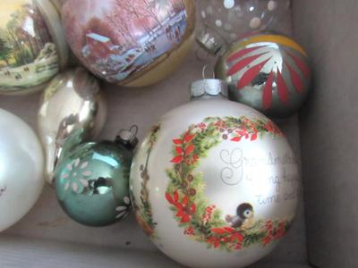 Glass Christmas Ornament Lot