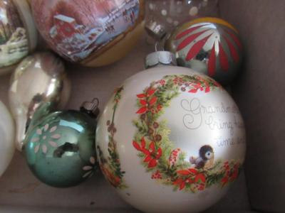 Glass Christmas Ornament Lot