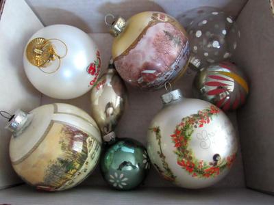 Glass Christmas Ornament Lot