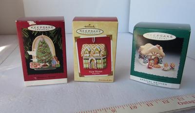 3 Older Hallmark Christmas Ornaments