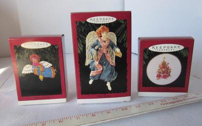 Three Older Hallmark Christmas Ornaments