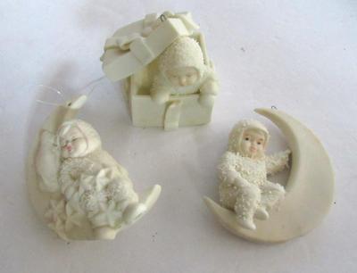 Vintage Dept 56 Snowbaby Christmas Ornament Lot #2
