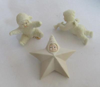 Vintage Dept 56 Snowbaby Christmas Ornament Lot #3