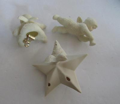 Vintage Dept 56 Snowbaby Christmas Ornament Lot #3