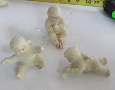 Vintage Dept 56 Snowbaby Christmas Ornament lot #4