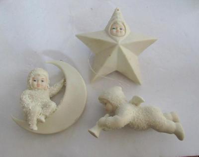 Vintage Dept 56 Snowbaby Christmas Ornament Lot #5