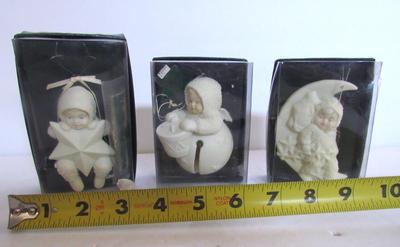 Vintage Dept 56 Snowbaby Christmas Ornament Lot #7