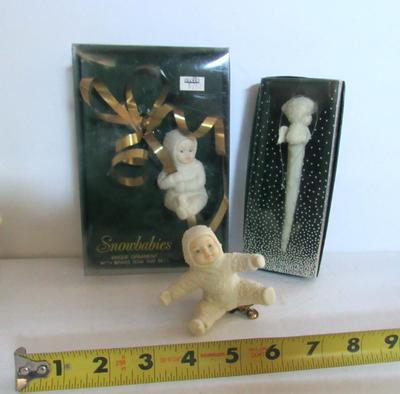 Vintage Dept 56 Snowbaby Christmas Ornament Lot #8