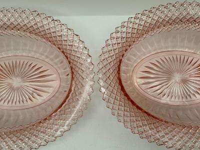 “Miss America Pink” Depression Glass Serving Dishes