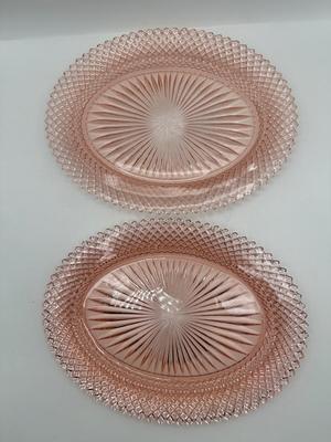 “Miss America Pink” Depression Glass Serving Dishes
