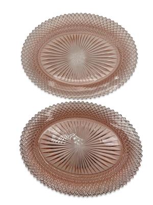 “Miss America Pink” Depression Glass Serving Dishes