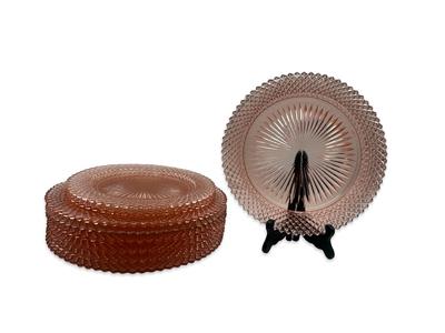 “Miss American Pink” Depression Glass Dinner Plates