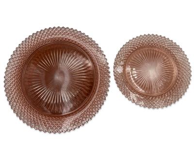 “Miss American Pink” Depression Glass Dinner Plates