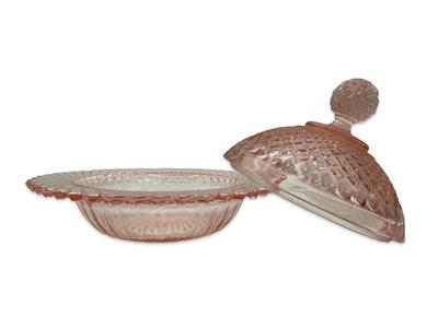 “Miss America Pink” Depression Glass Butter Dish