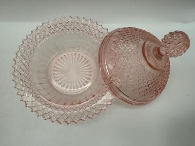 “Miss America Pink” Depression Glass Butter Dish
