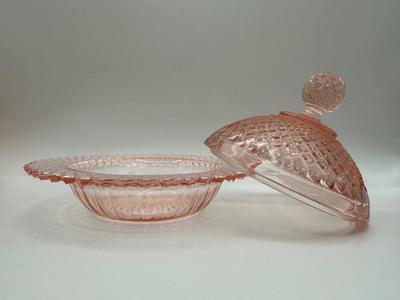 “Miss America Pink” Depression Glass Butter Dish
