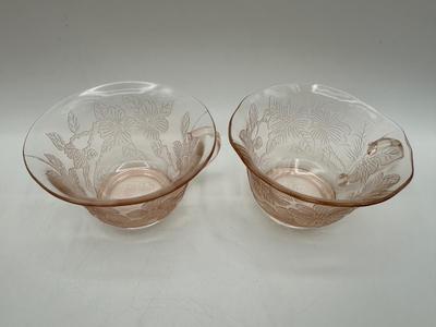 Pink Depression Glass DOGWOOD MacBeth-Evans Salvar