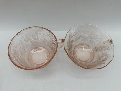 Pink Depression Glass DOGWOOD MacBeth-Evans Salvar
