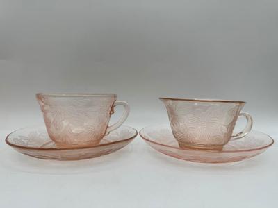 Pink Depression Glass DOGWOOD MacBeth-Evans Salvar