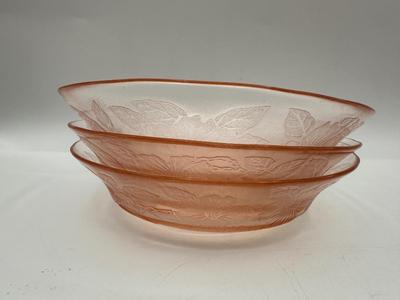 Pink Depression Glass DOGWOOD MacBeth-Evans Salvar