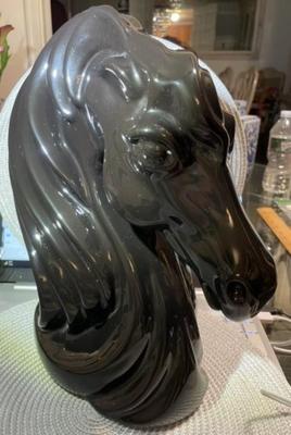 Vintage Huge HARRIS MARCUS-ENDEAVORS Large 13" Tall Horse Head Figure in VG Preowned Condition. Nicely Made!