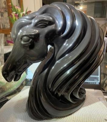 Vintage Huge HARRIS MARCUS-ENDEAVORS Large 13" Tall Horse Head Figure in VG Preowned Condition. Nicely Made!