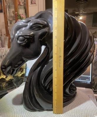 Vintage Huge HARRIS MARCUS-ENDEAVORS Large 13" Tall Horse Head Figure in VG Preowned Condition. Nicely Made!
