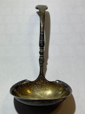 Vintage Sterling Silver 6" Ladle 46.6 Grams TW Tarnished in Good Preowned Condition.