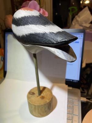 Vintage Mid-Century Shore Bird Decoy 16" Long Unsigned Base in VG Preowned Condition as Pic'd.