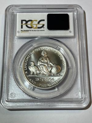 PCGS Certified 1964 MS67 Herbert Clark Hoover Heraldic Art Silver Medal (Regular Strike) as Pic'd.