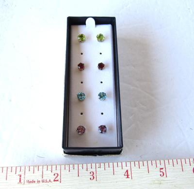 Stud Earrings Boxed Set of 4