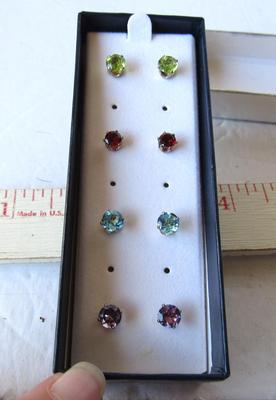 Stud Earrings Boxed Set of 4