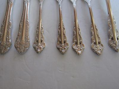 Vintage Silver Plate Flatware Pieces, Lillianne Pattern, Ecko, Korea