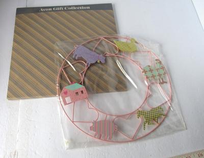 Cute Spring Theme Metal Wall Hanging, Avon, Unused