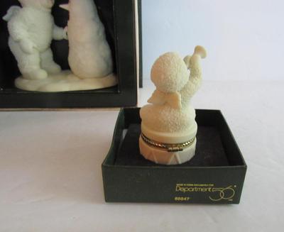 Older Dept 56 Snowbabies, Trinket Box and Figurine